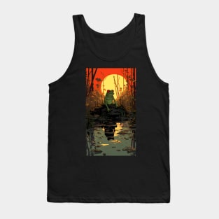 Japanese Aesthetic Frog Tank Top